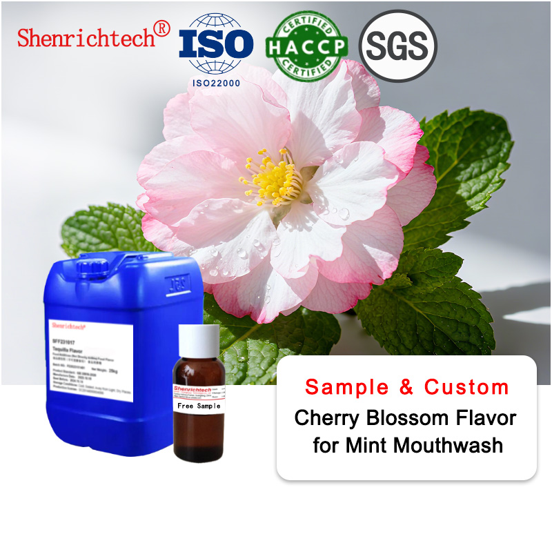Sample Custom Cherry Blossom Flavor Chewing Gum Mint Toothpaste Mouthwash Oral Care Products Dental Floss Food Grade Flavour Oil